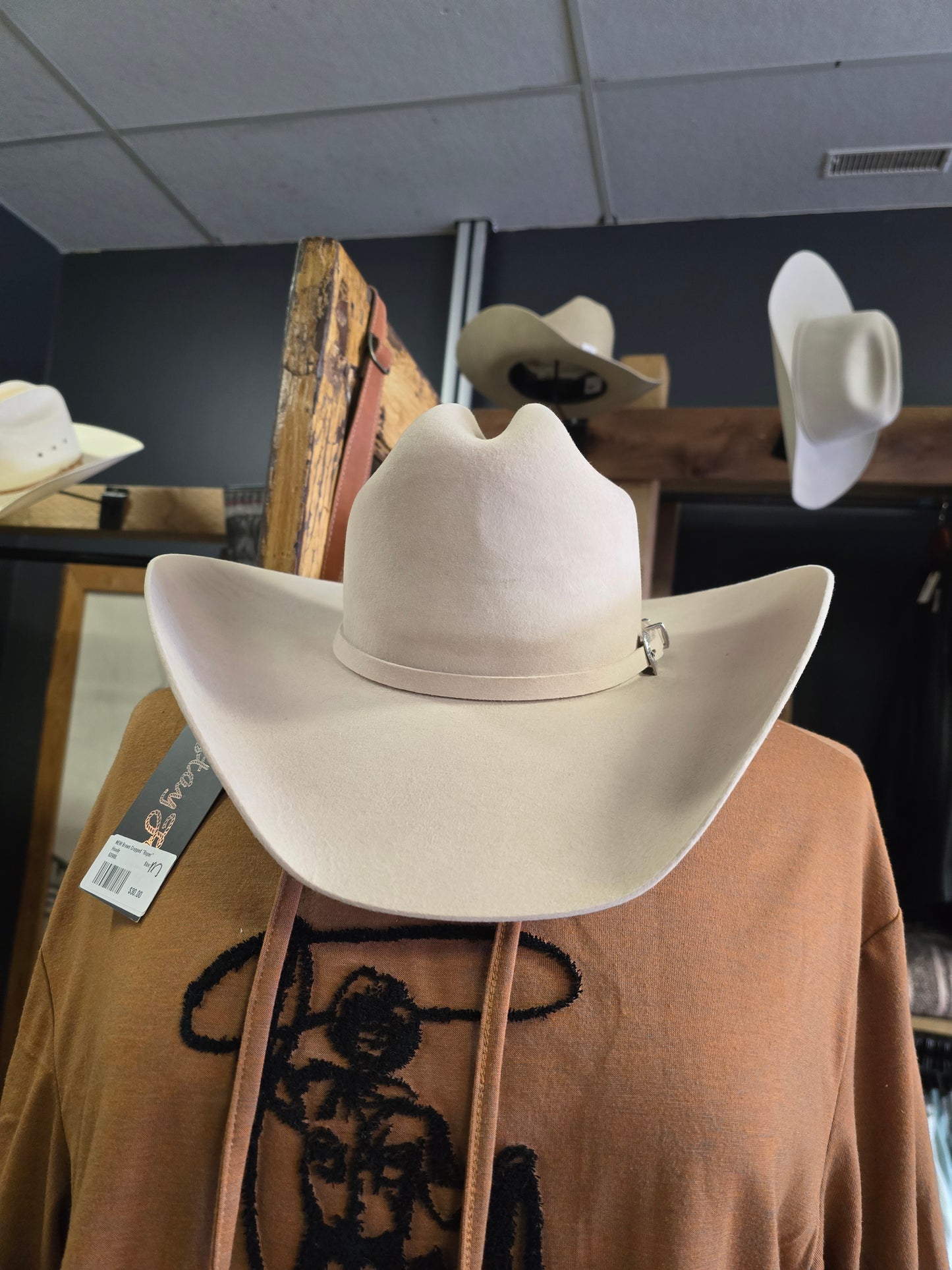 Tan Serratelli 5X felt Hat