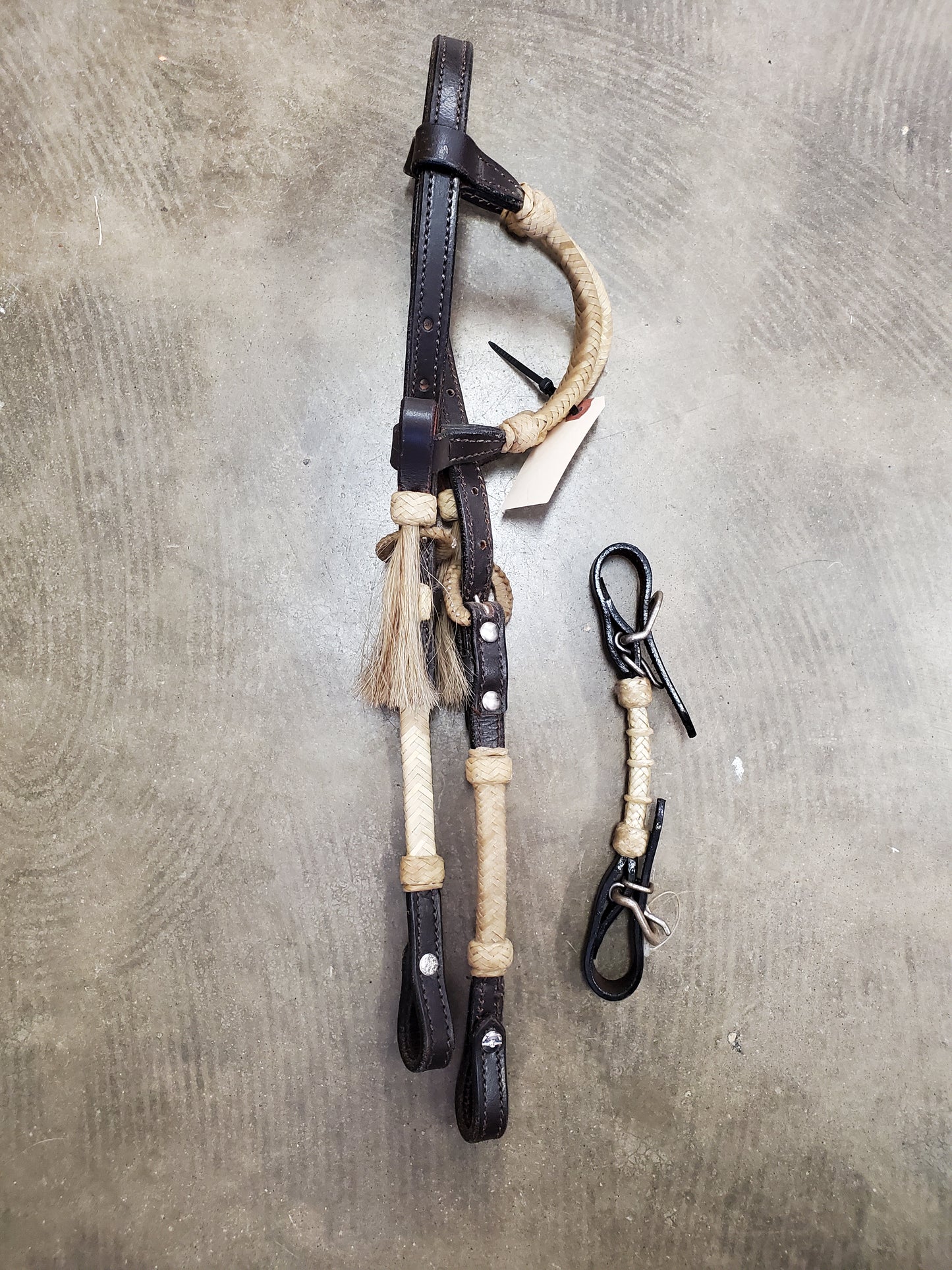 Double Ear Headstall/Curb Strap