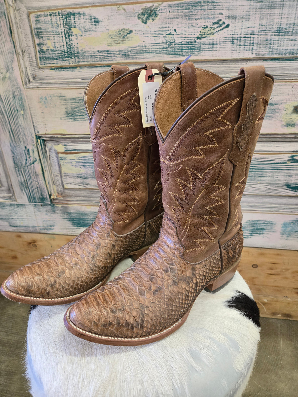 Mens Exotic Boots (size 9.5 D)