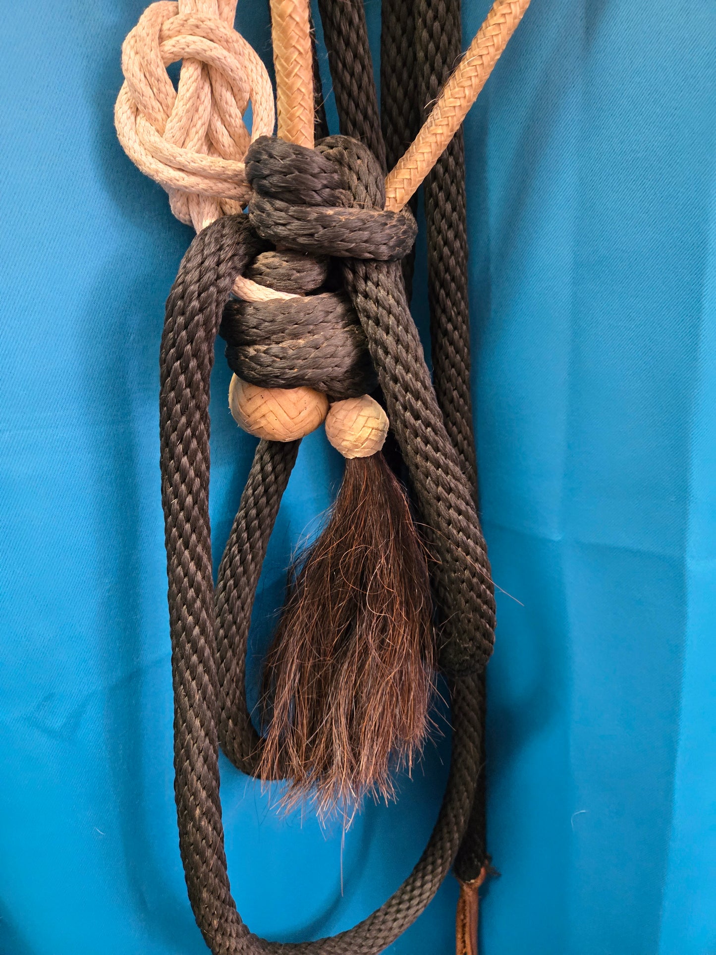 1/2 Inch Bosal & Black Mecate