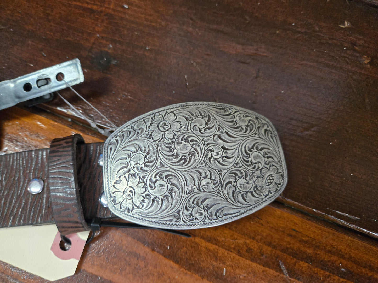 NEW Leather Studded Howdy Belt