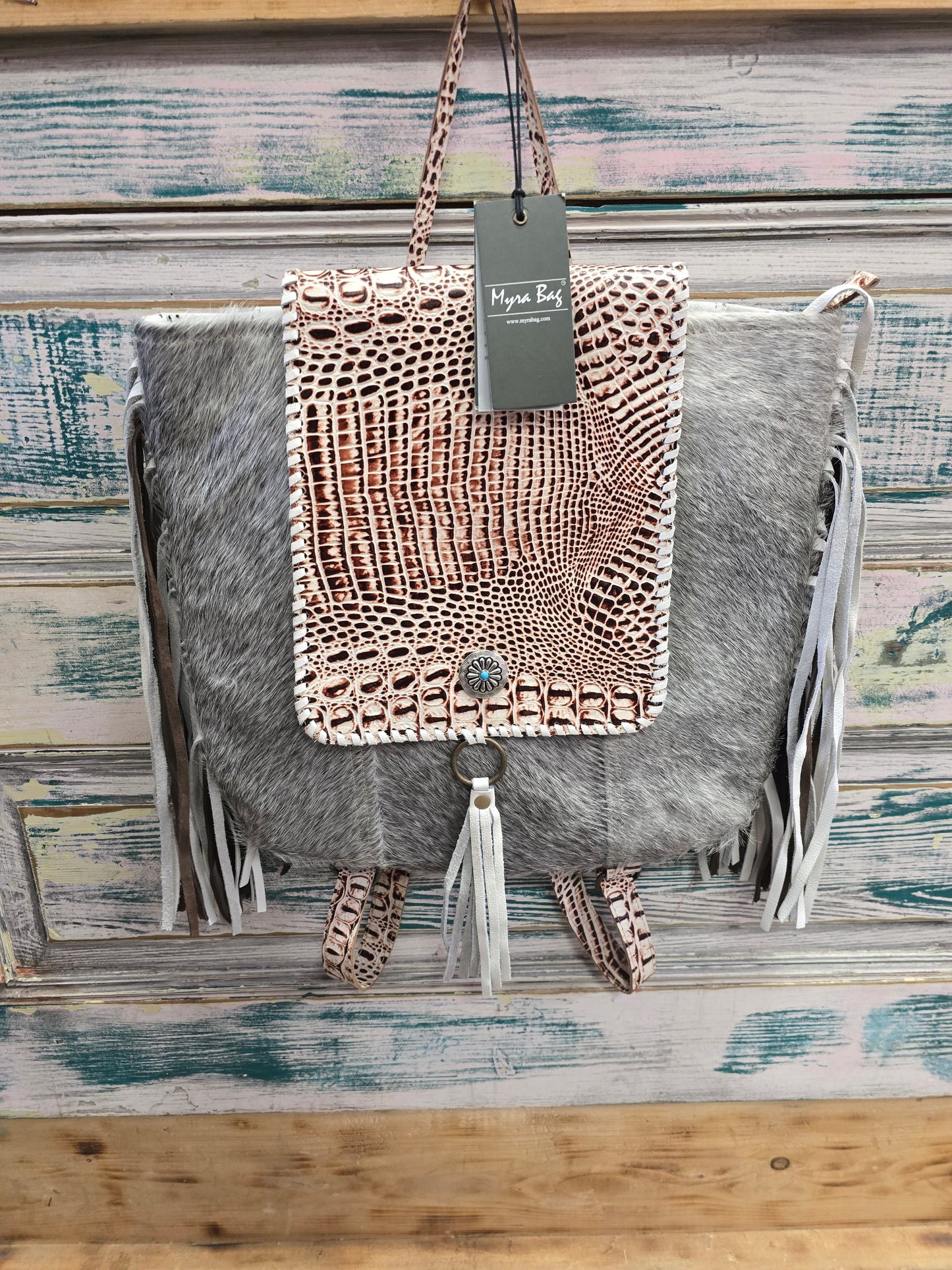 Fringed Backpack Purse...NEW