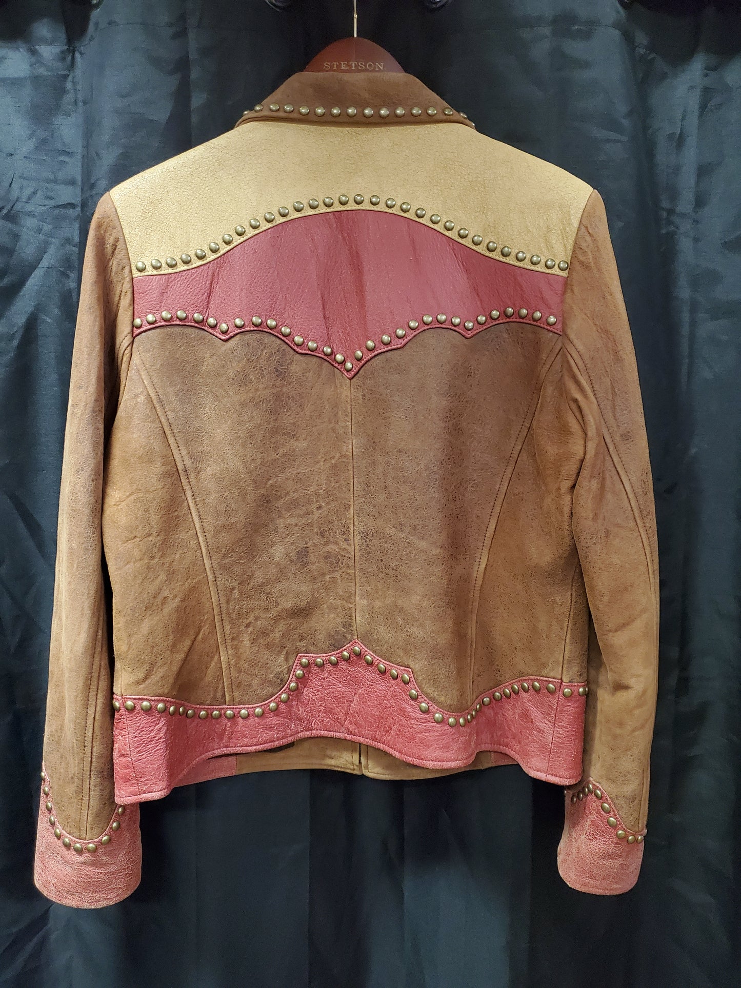 Scully Leather Jacket                      Brass Dot Details