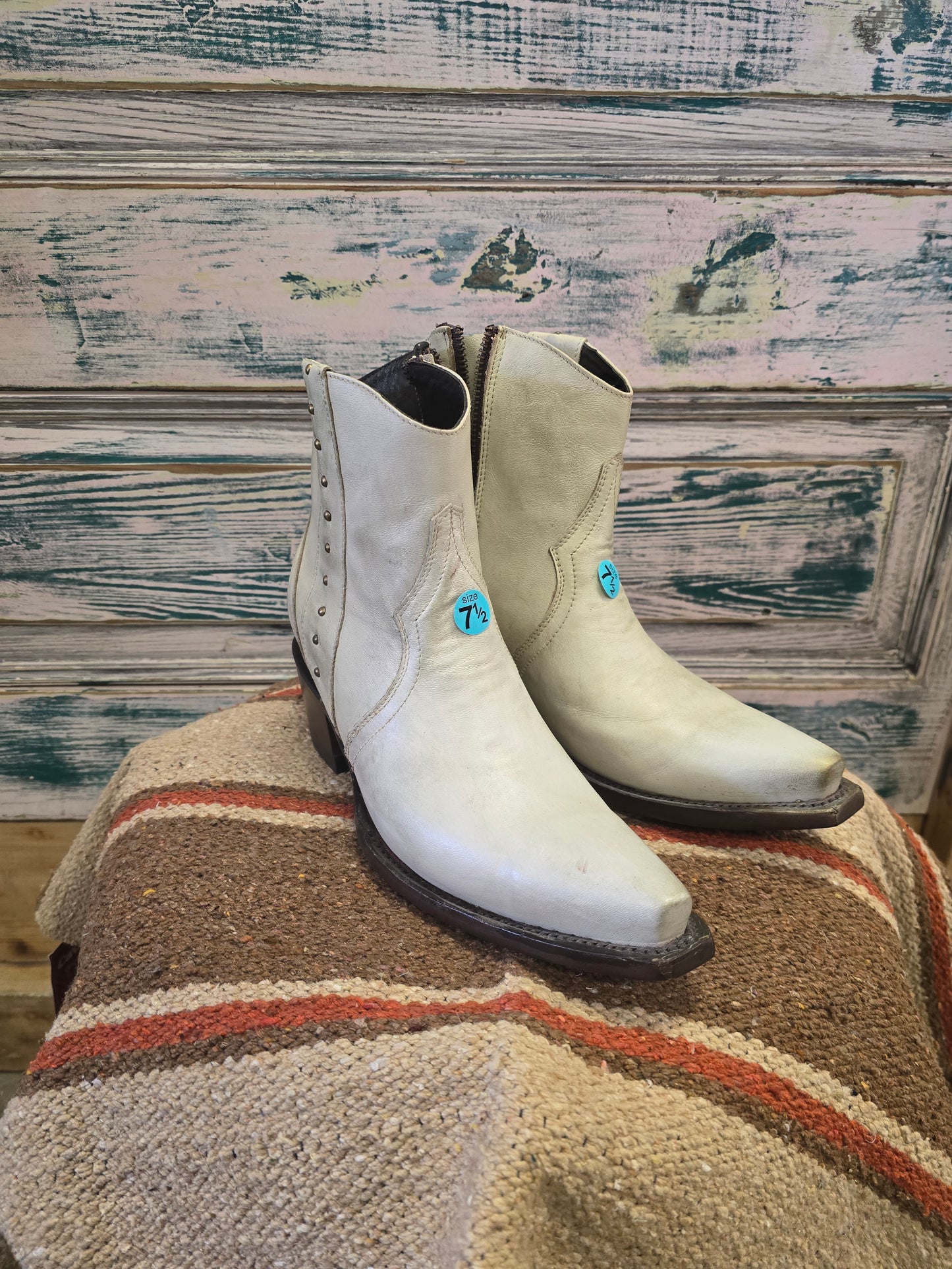 NEW Beige Booties/ Stud Details