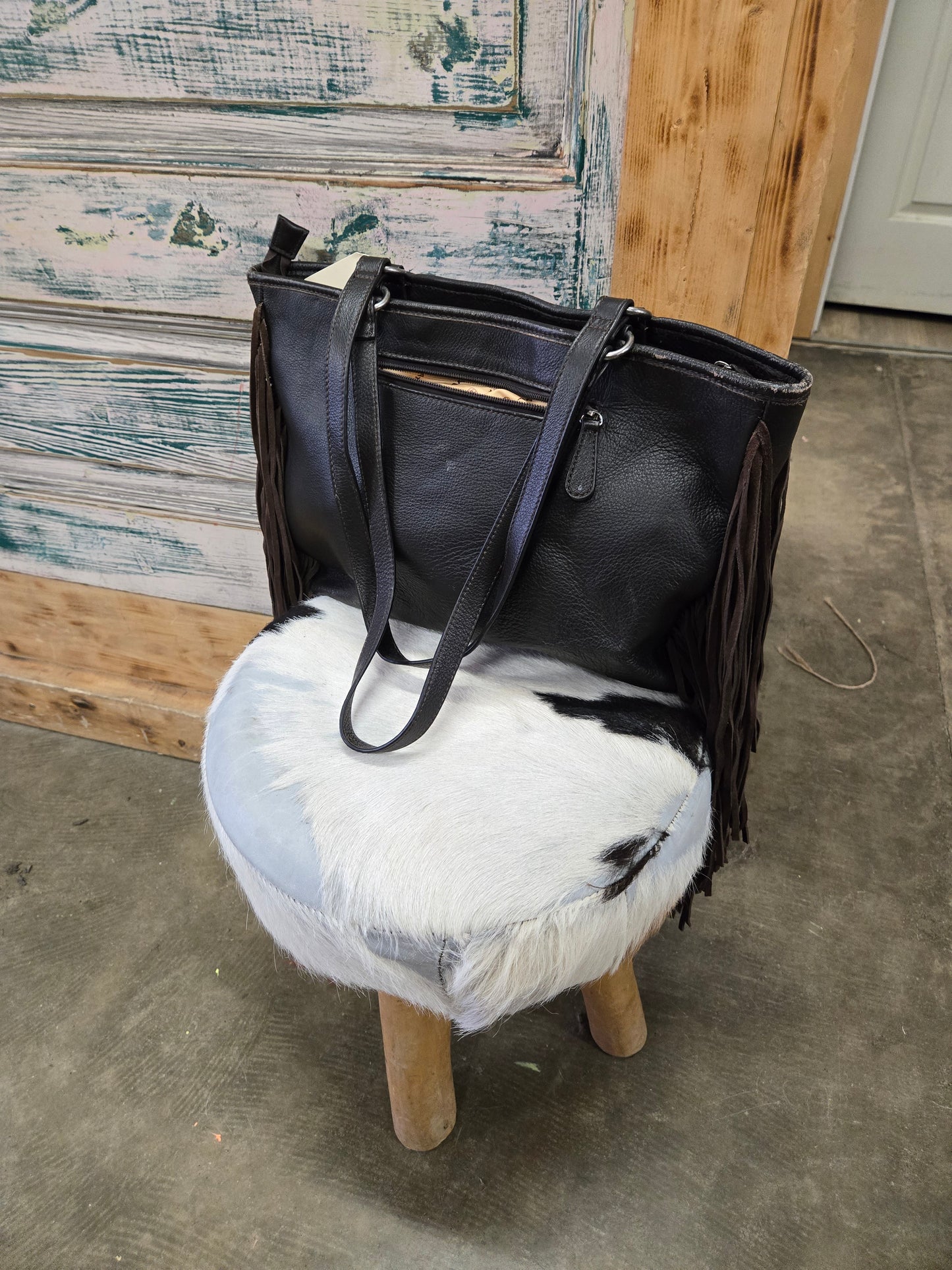 Ariat Hide On Fringed Purse