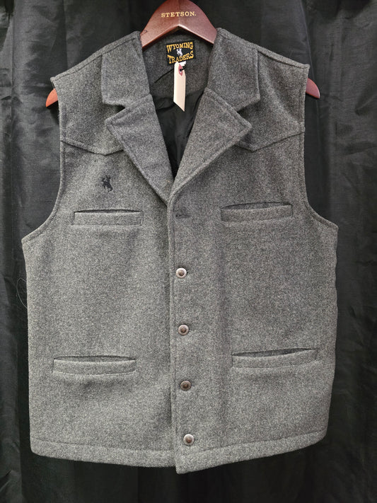 Men's Grey Wool Vest