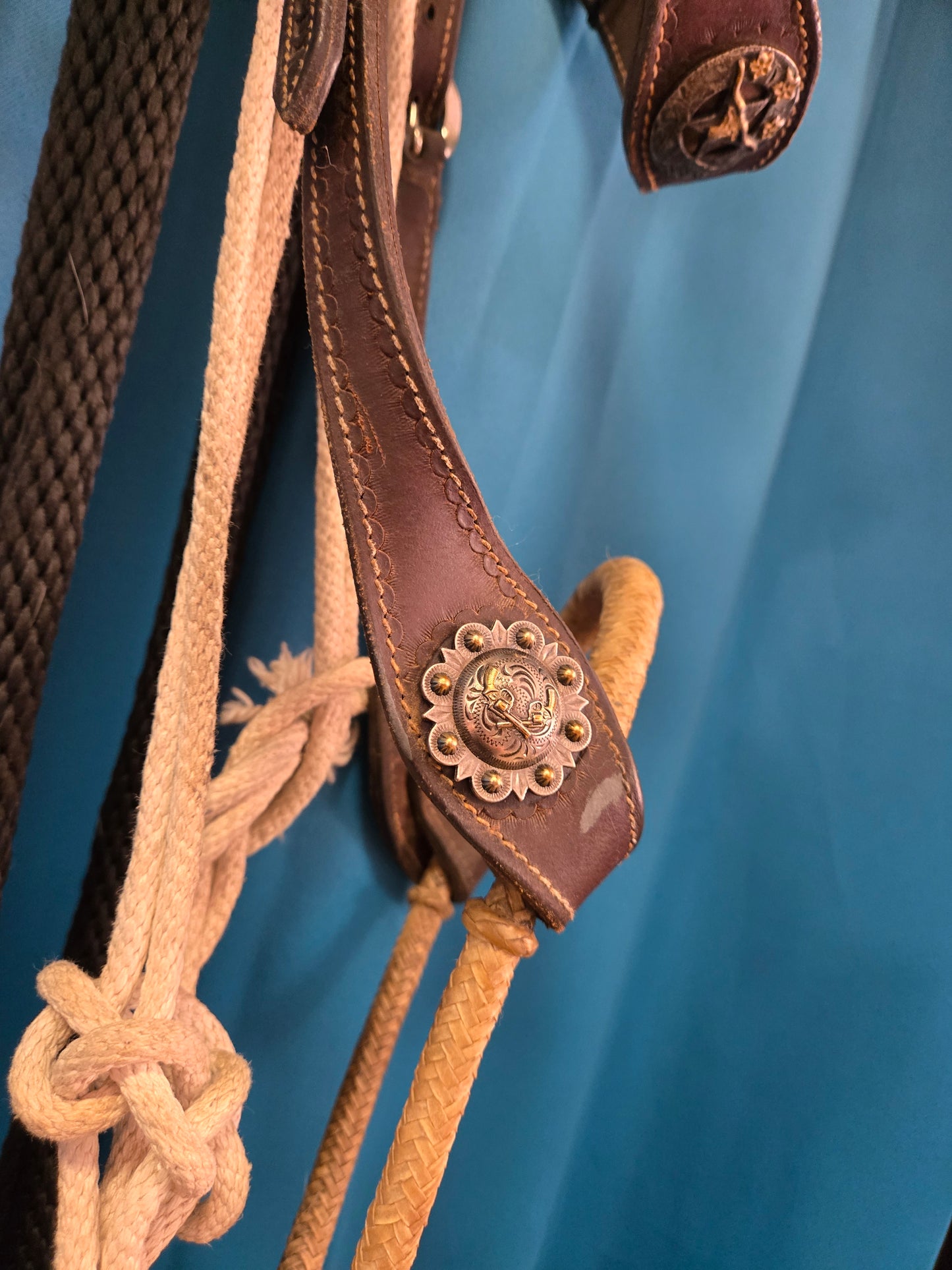 1/2 Inch Bosal & Black Mecate