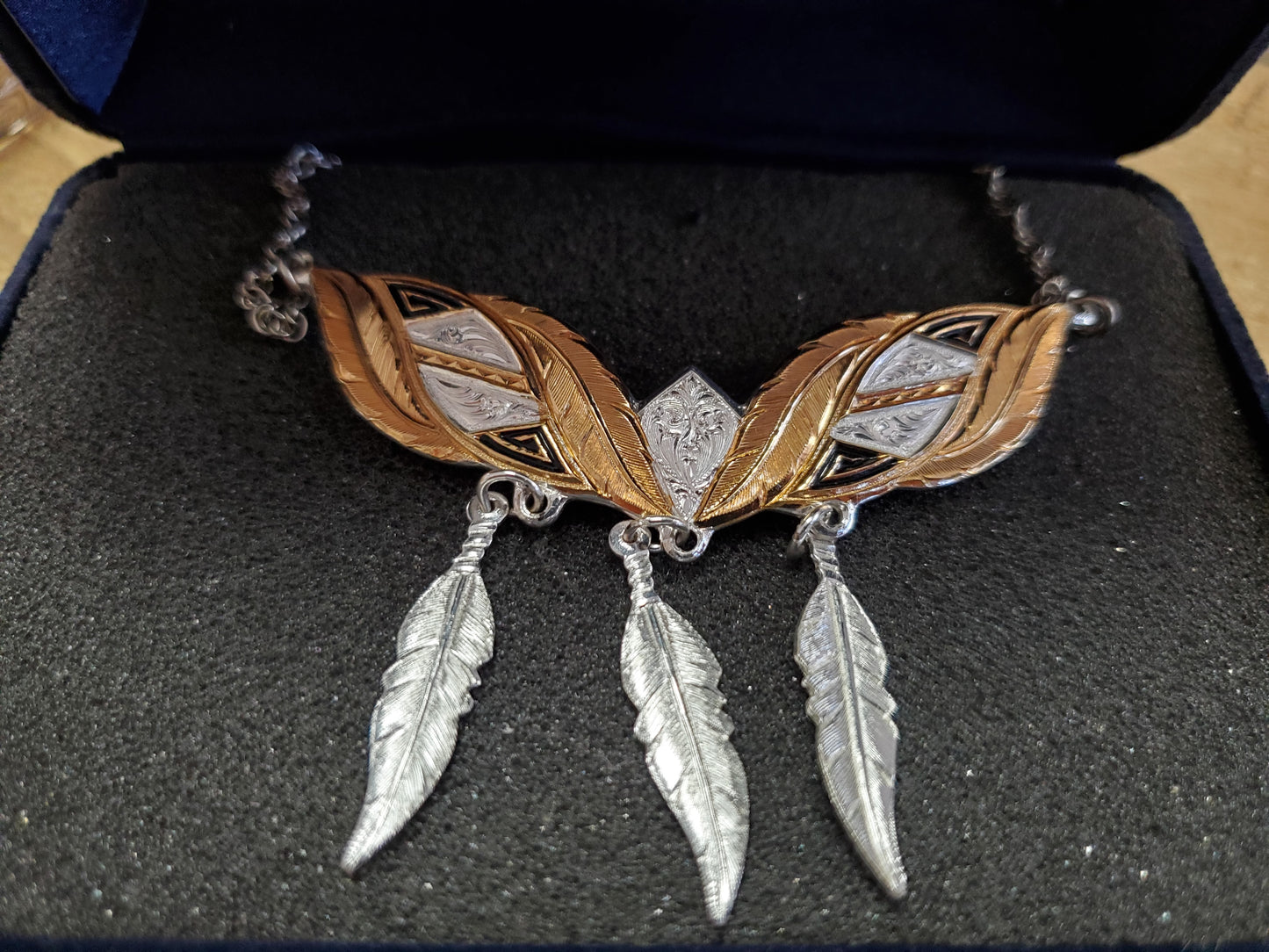 Montana Silver Feather Necklace