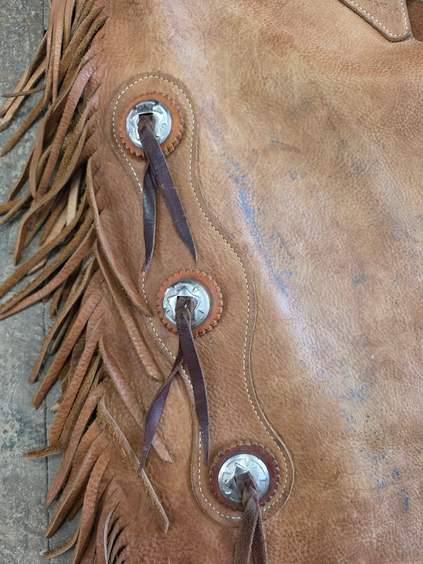 Leather Fringed Chinks