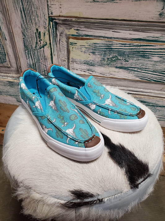NEW Turq. Skull Print Loafer