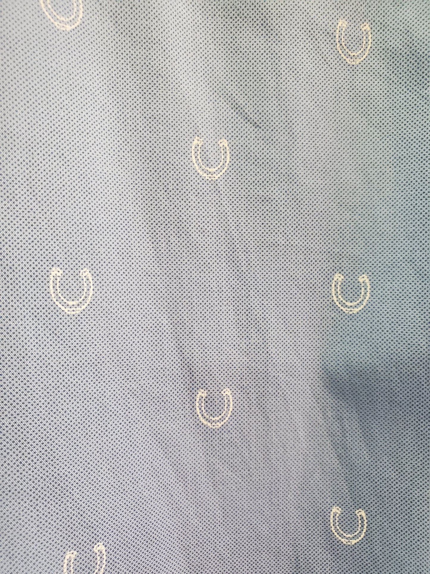 Blue Horseshoe  Print W/Shirt NEW