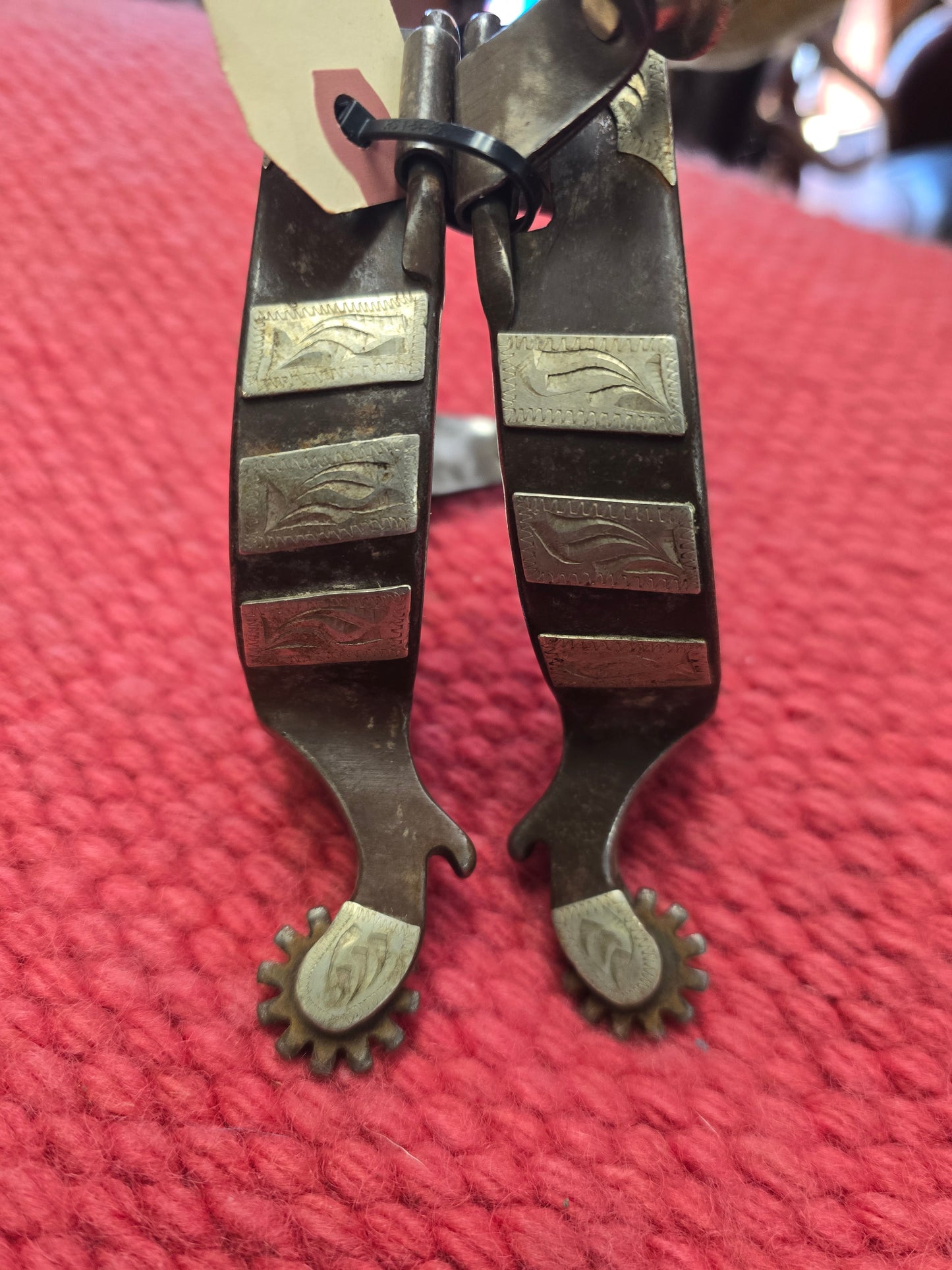 Silver Detail Roping Spurs                   Ladies