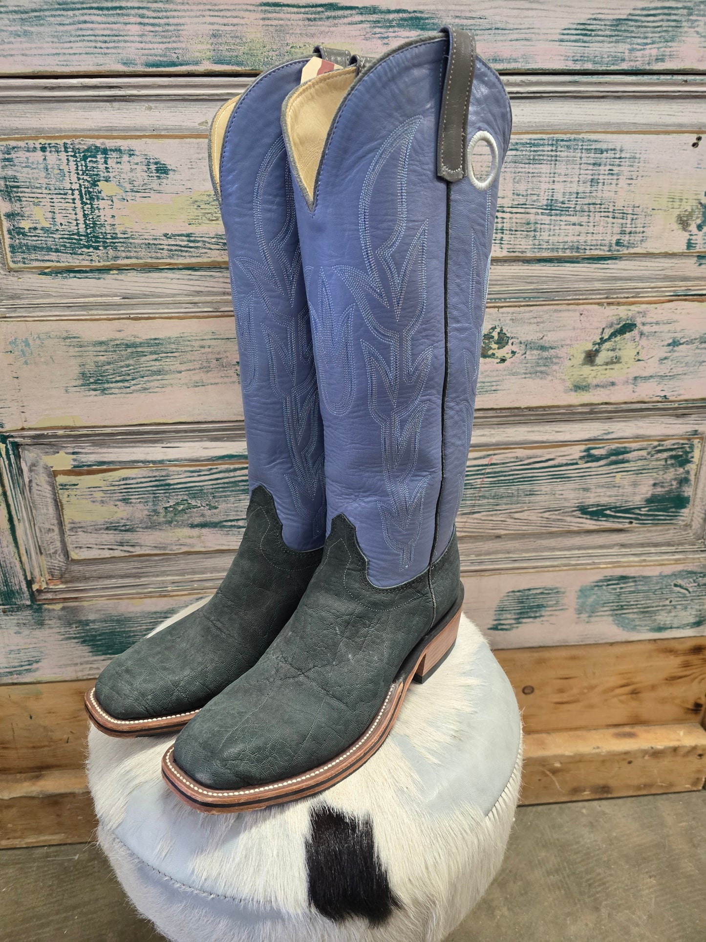 NEW Blue Topped Elephant Vamp                          Boots