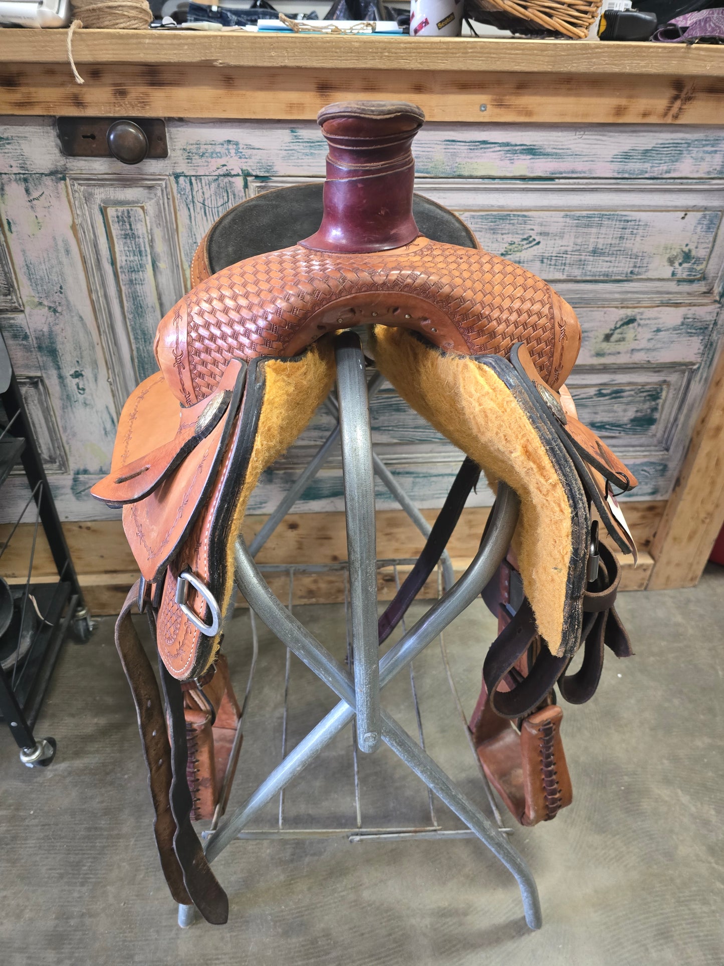 14.5 Inch Rockin R Rope Saddle