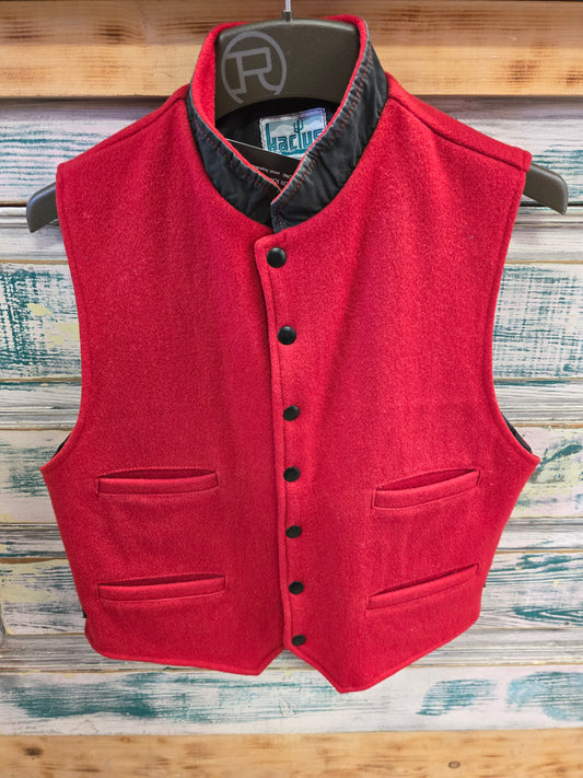Ladies Red Wool Vest (Vintage)