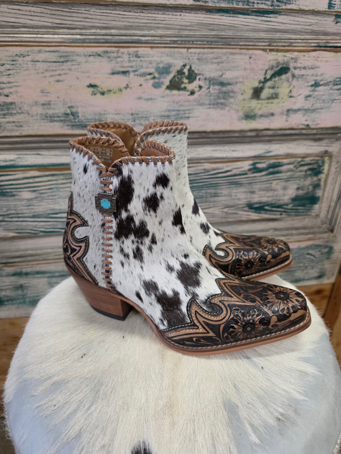 Hide & Carved Booties