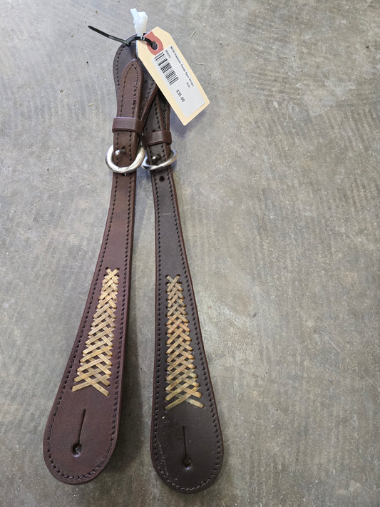 NEW Rawhide Detail Spur Straps