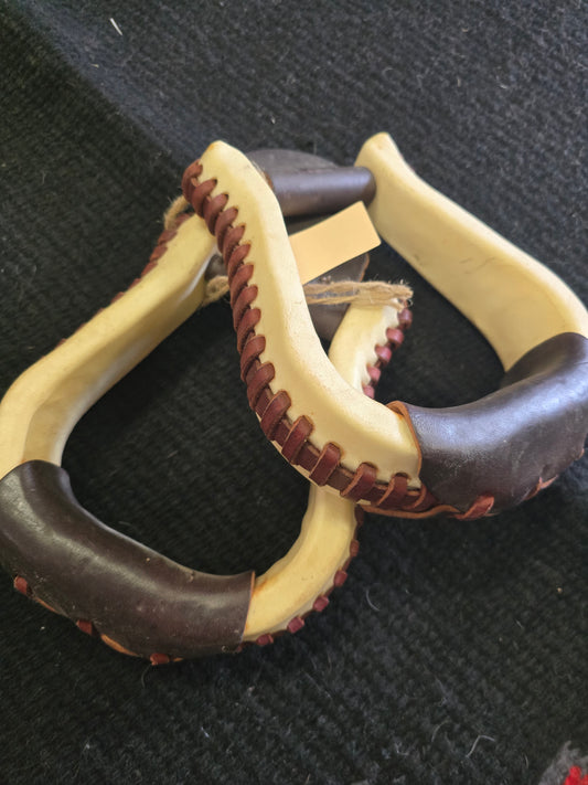 Rawhide Wrapped Stirrups