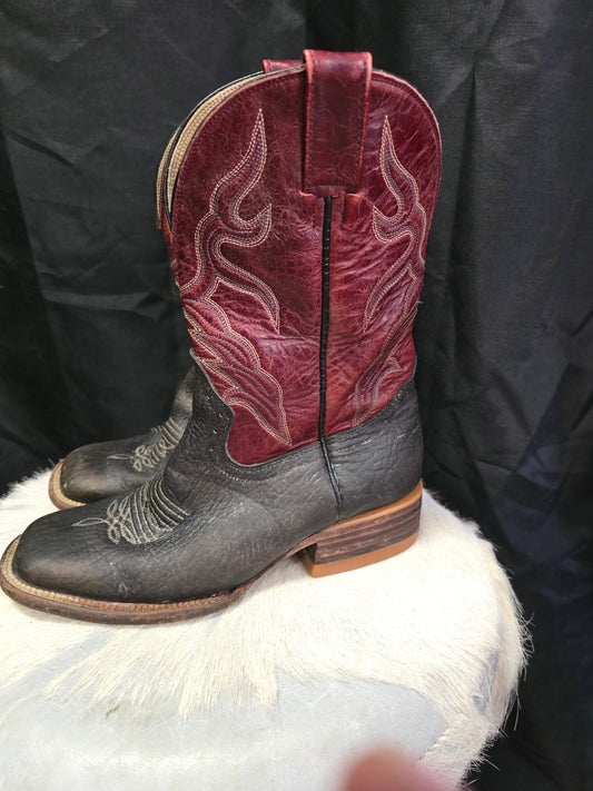 Youth Hondo Boot/Burgundy Top