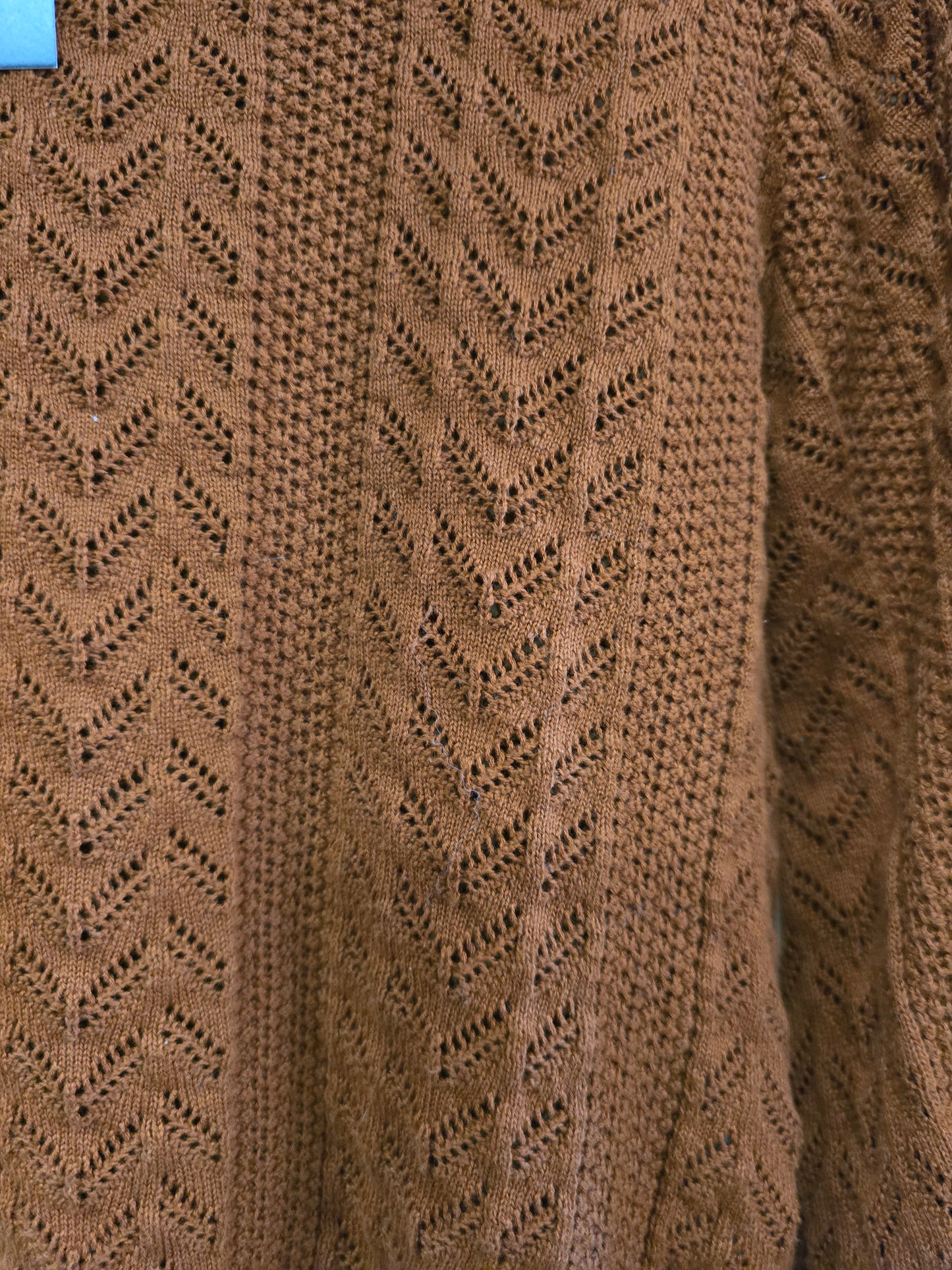 Rust Knit Sweater/Cropped