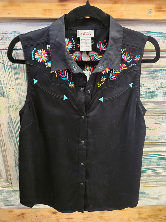 NEW Black Ariat Sleevless W/Shirt