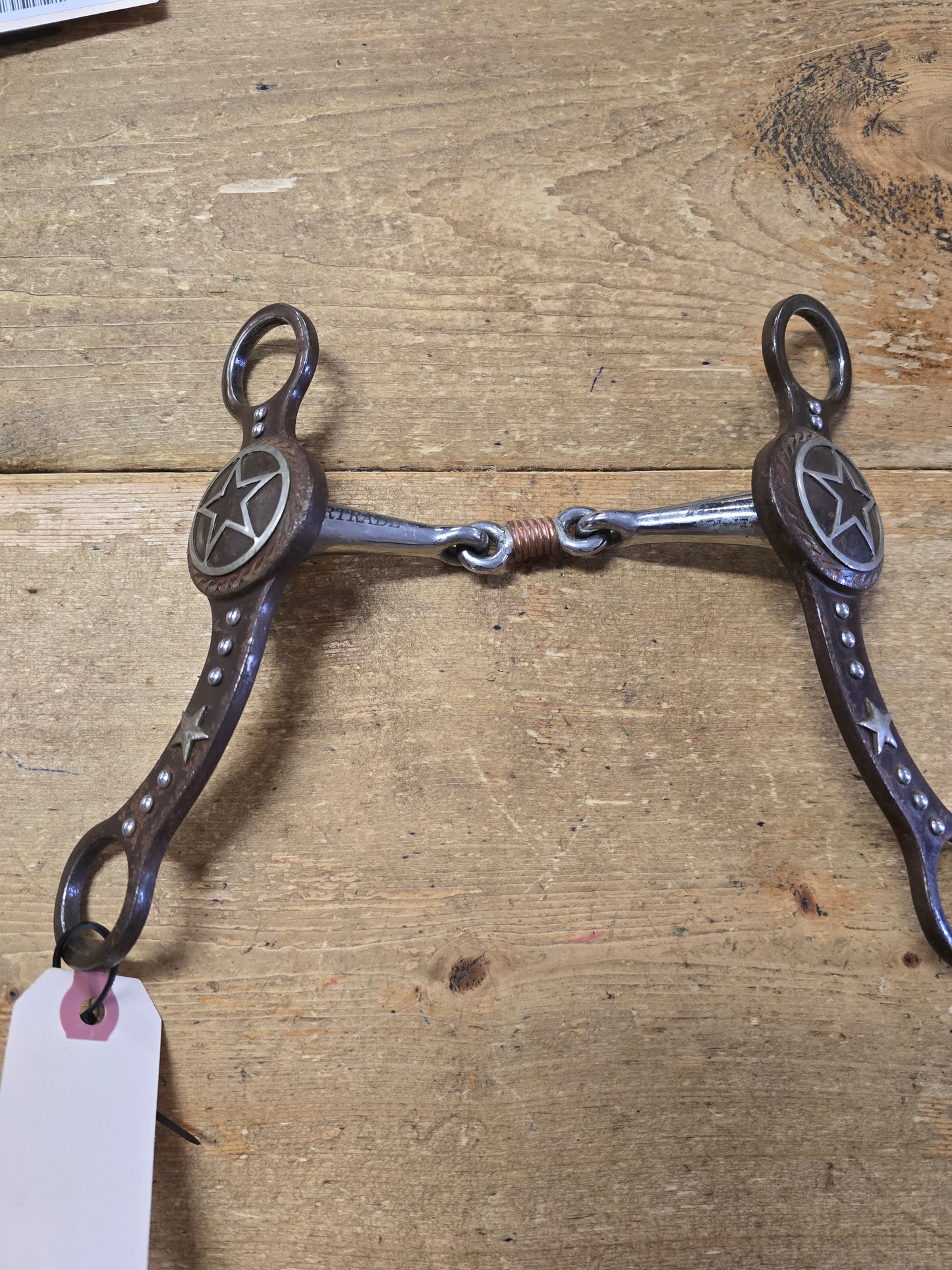NEW 3 Pc. Shanked Snaffle               Star & Dot