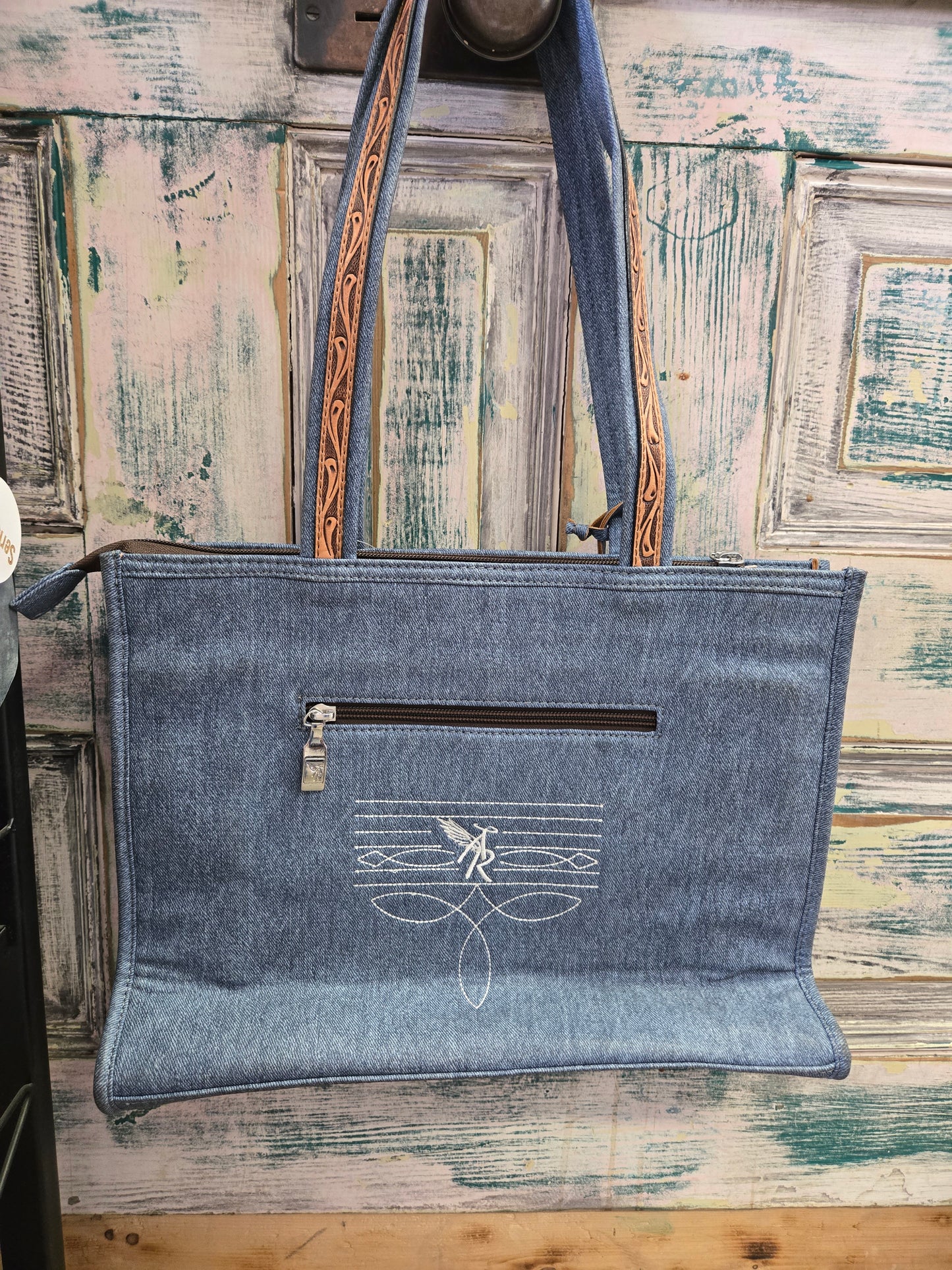 Denim & Leather Purse