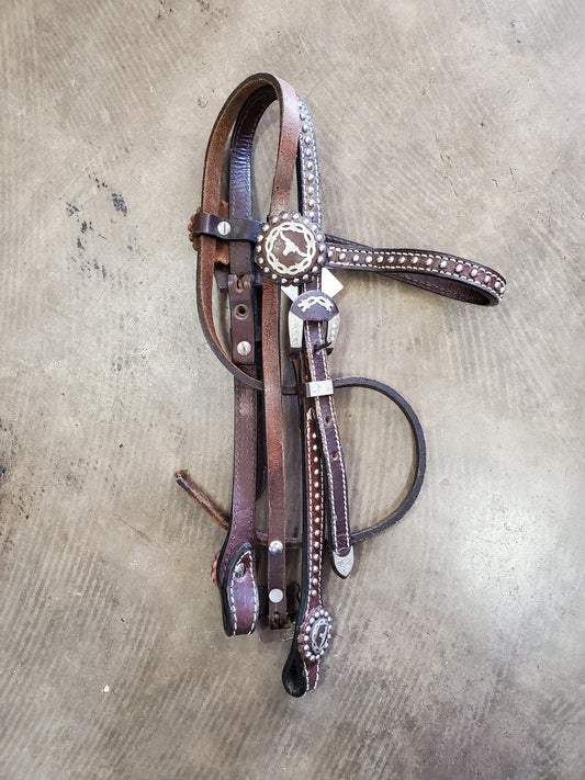Longhorn Concho               Browband Headstall