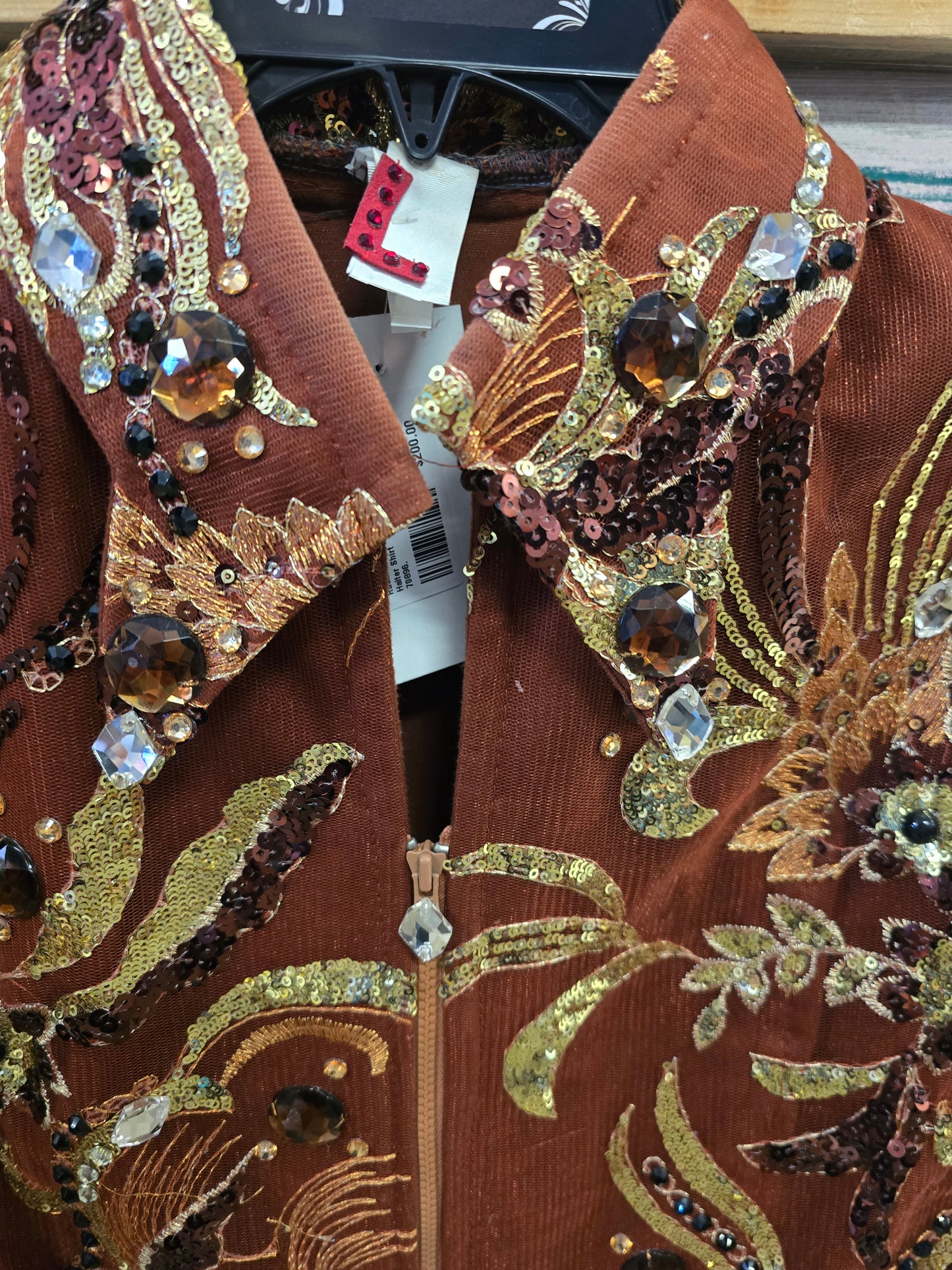 Rust/ Copper Showmanship                        Halter Shirt