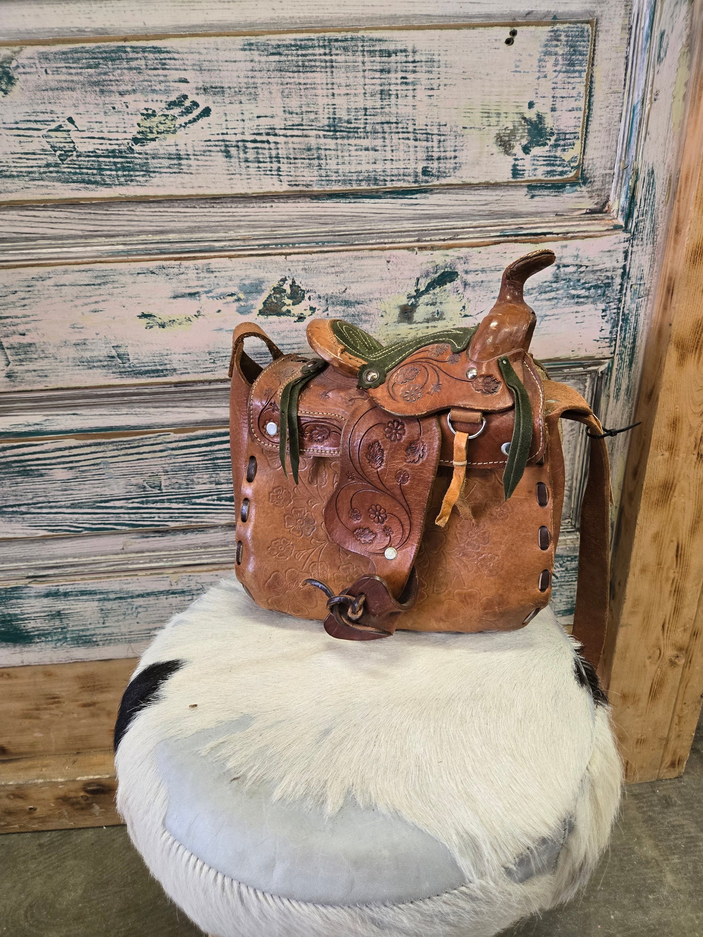 Vintage Saddle Purse