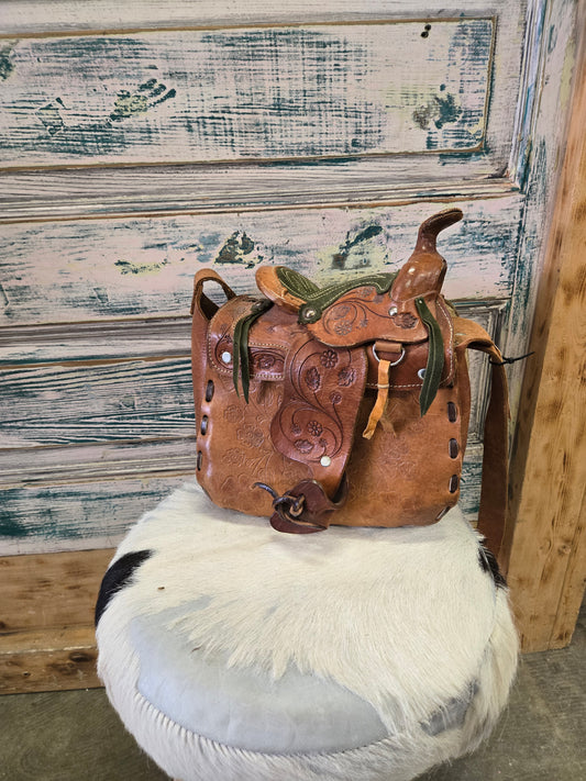 Vintage Saddle Purse