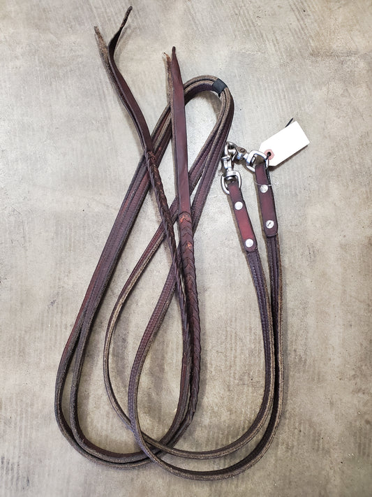 Leather Reins/ Snap Ends/Braiding