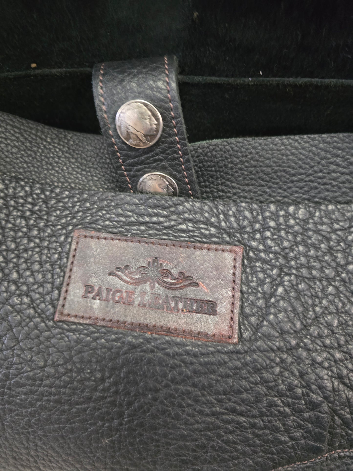 Black "Paige Leather" Purse