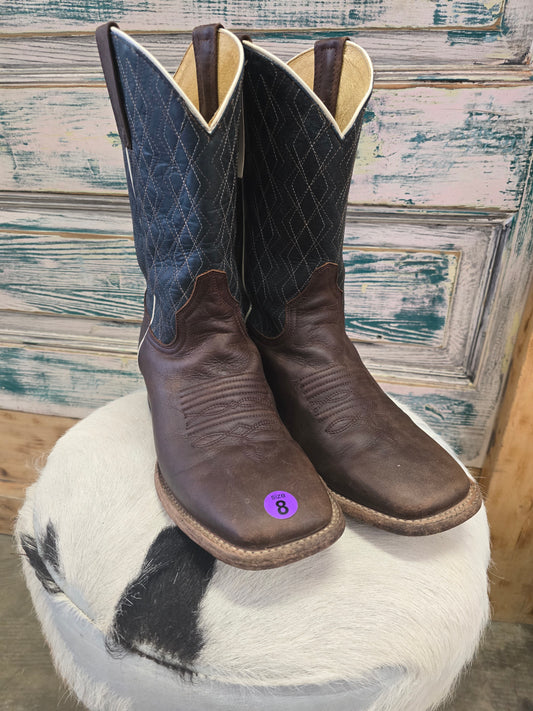 Roper Blue Top Boot (men's 8)