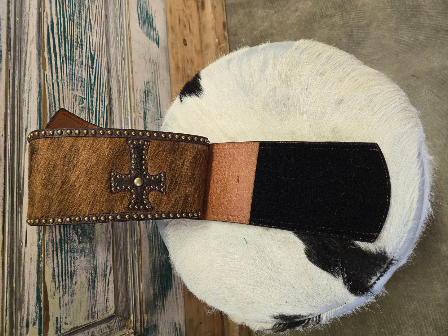 Hide On Fashion Belt/Cross Det.