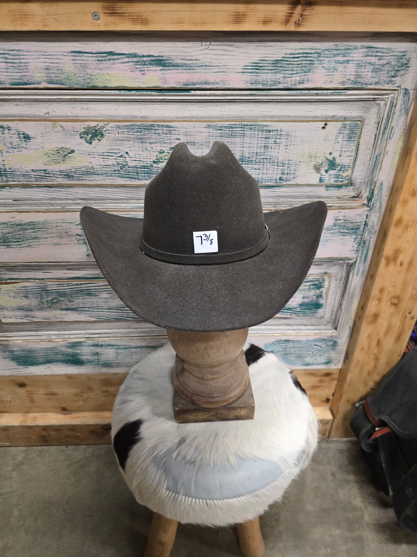 Grey Wrangler Felt Hat
