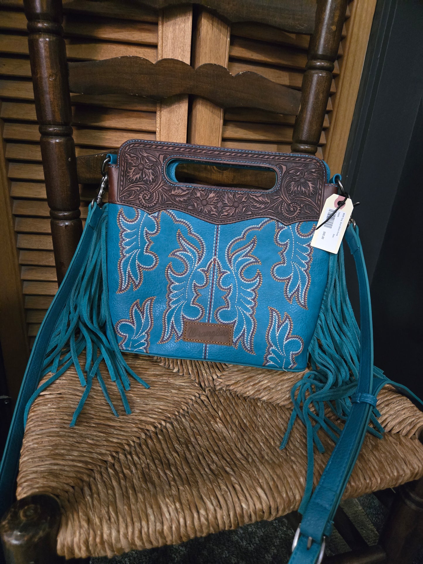NEW Turq. Boot Stitch Purse