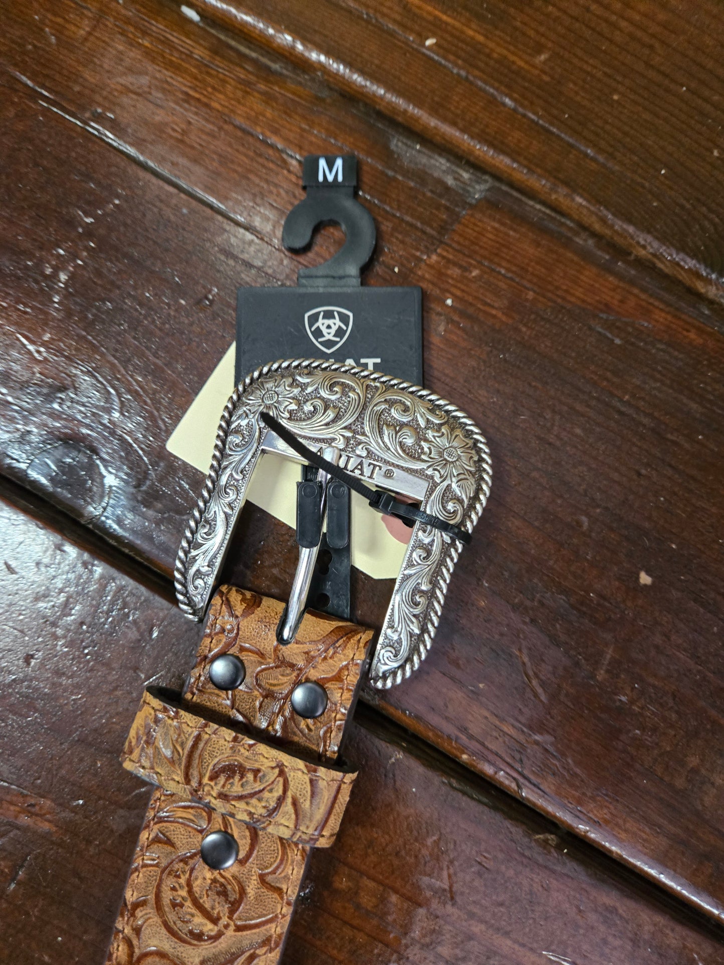 NEW Leather Floral Belt
