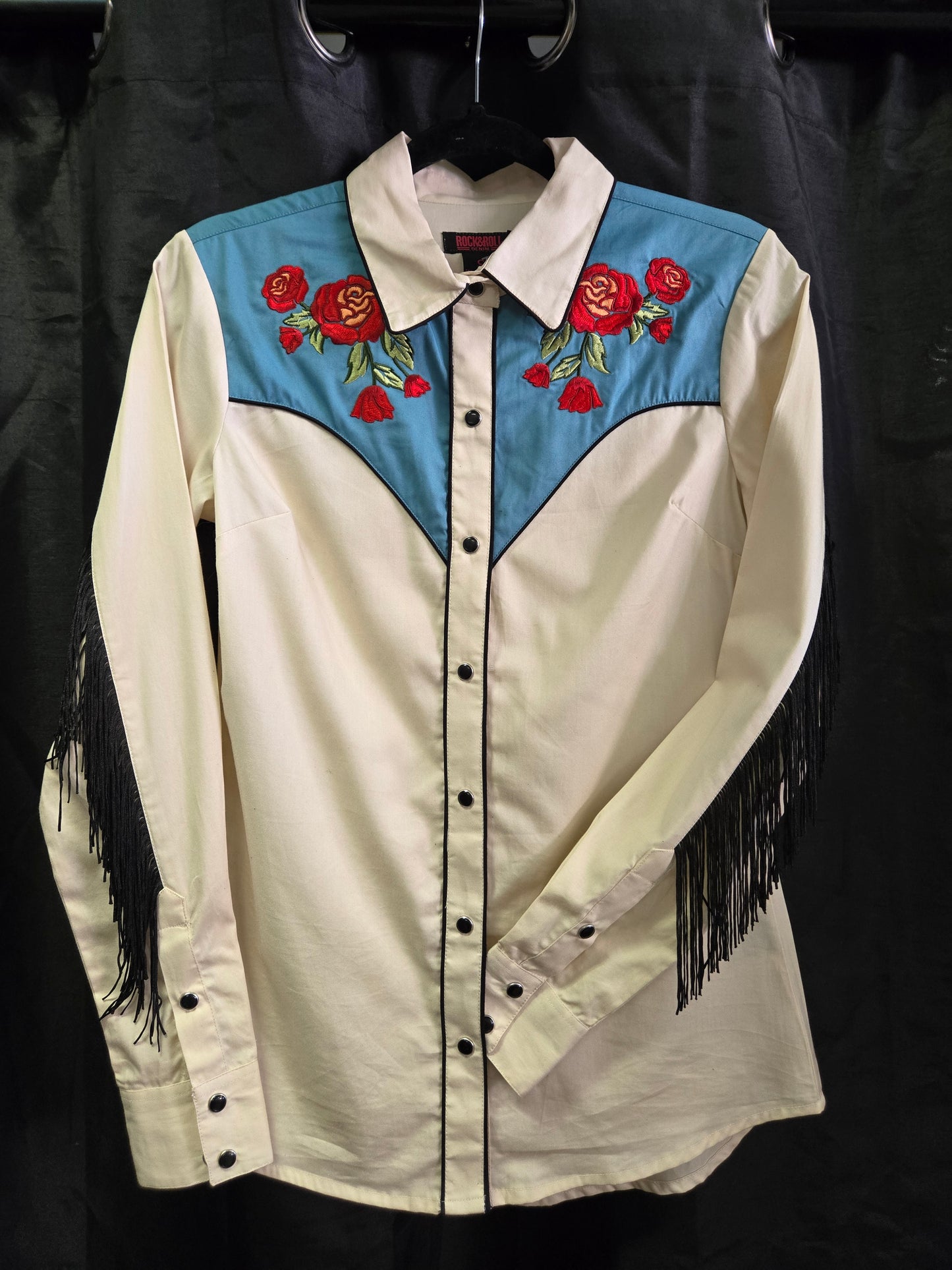 NEW Fringed Rose Yoke W/Shirt