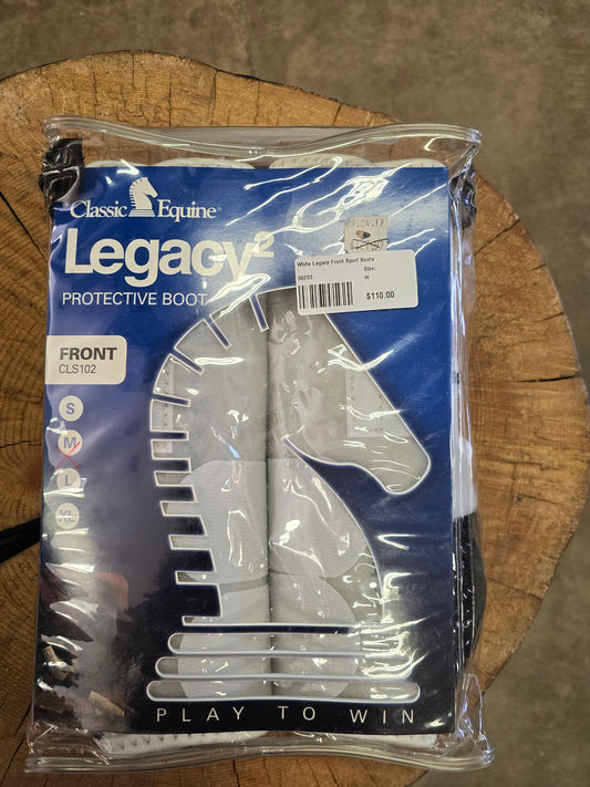 White Legacy Front Sport Boots