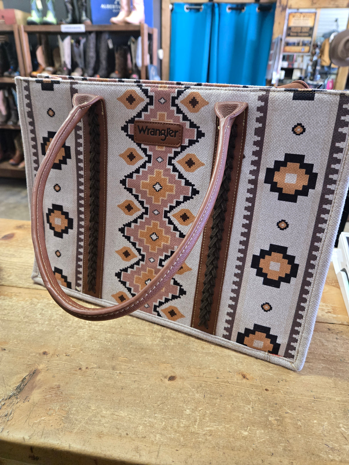 Large Wrangler Aztec Tote