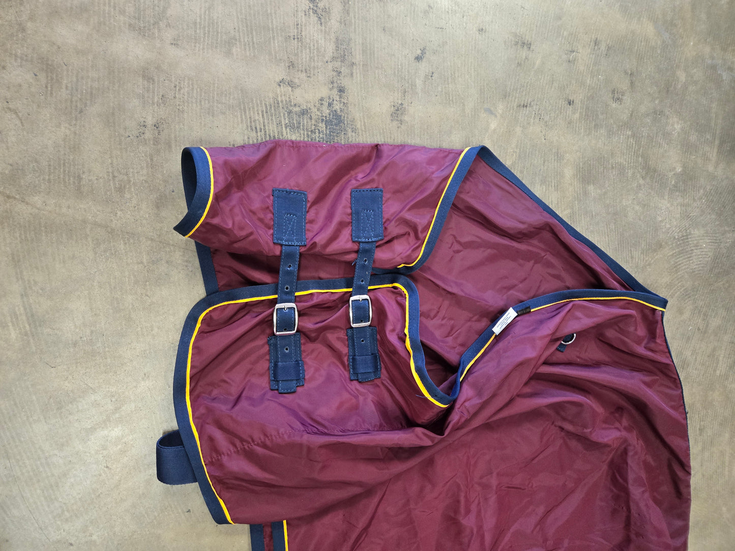 New Condition Turn Out                            Burq. Navy