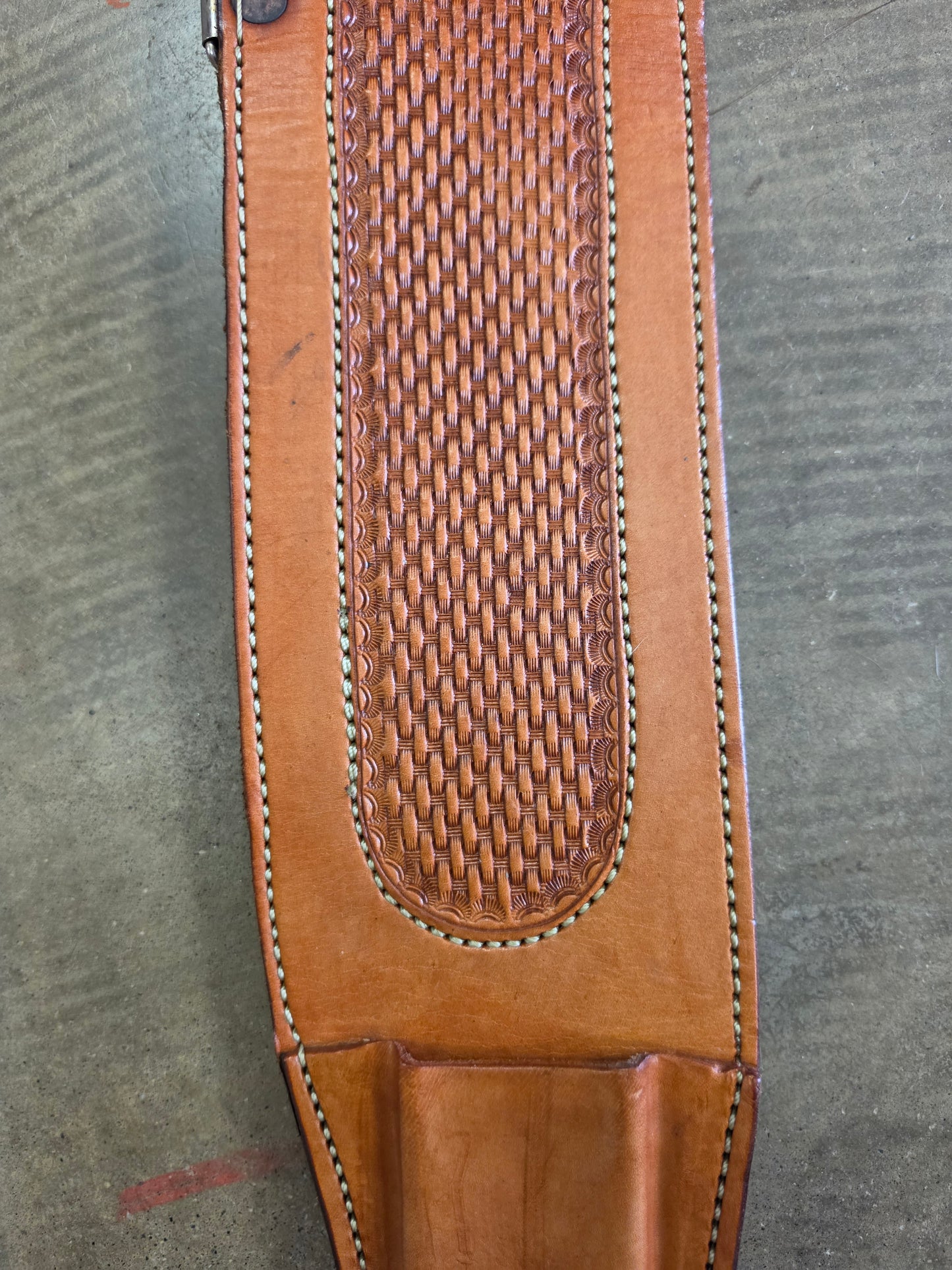 Basket Stamped Back Cinch            NO Billets