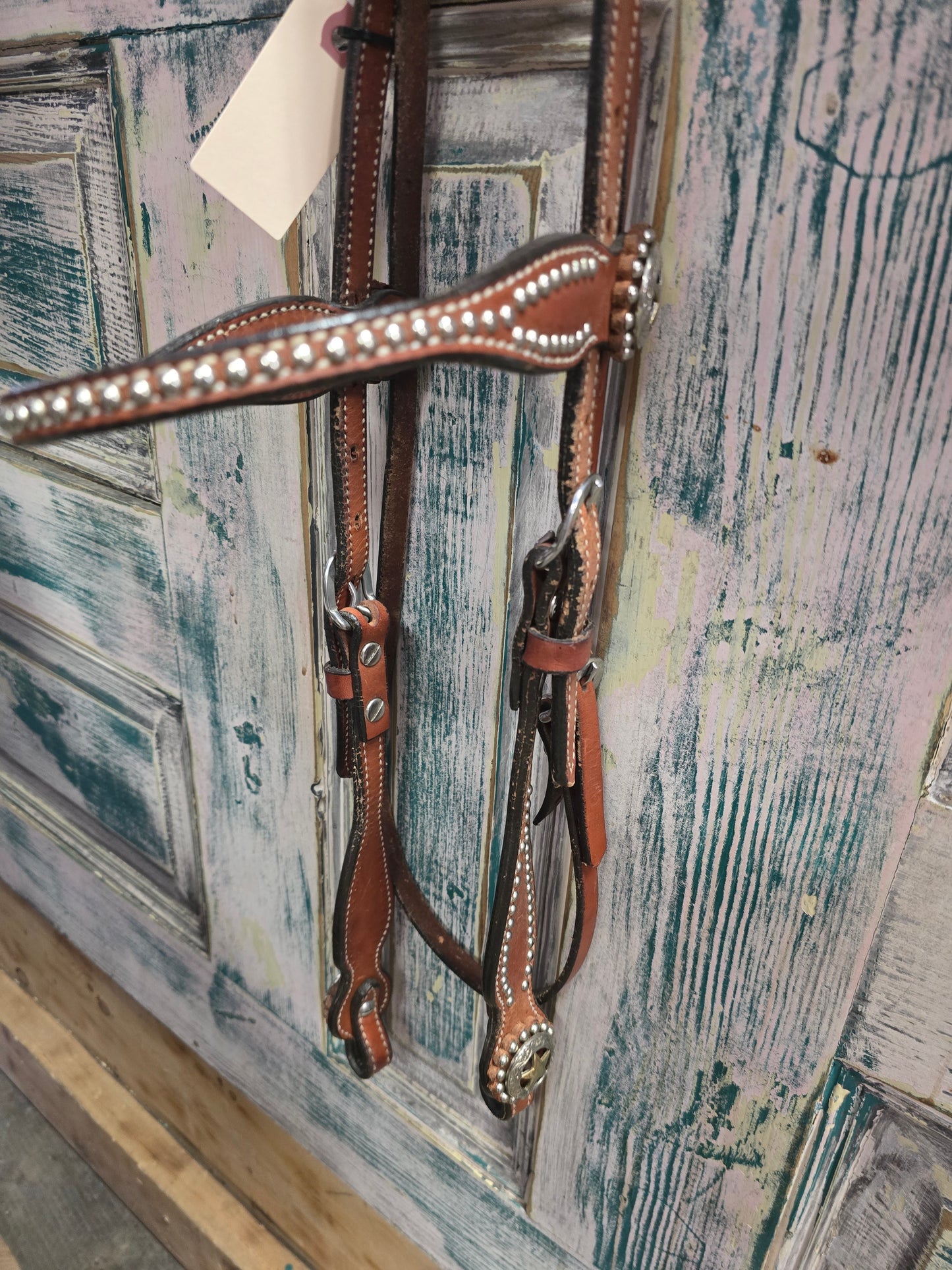 Star Of Texas /Dot Detail                 Browband Headstall