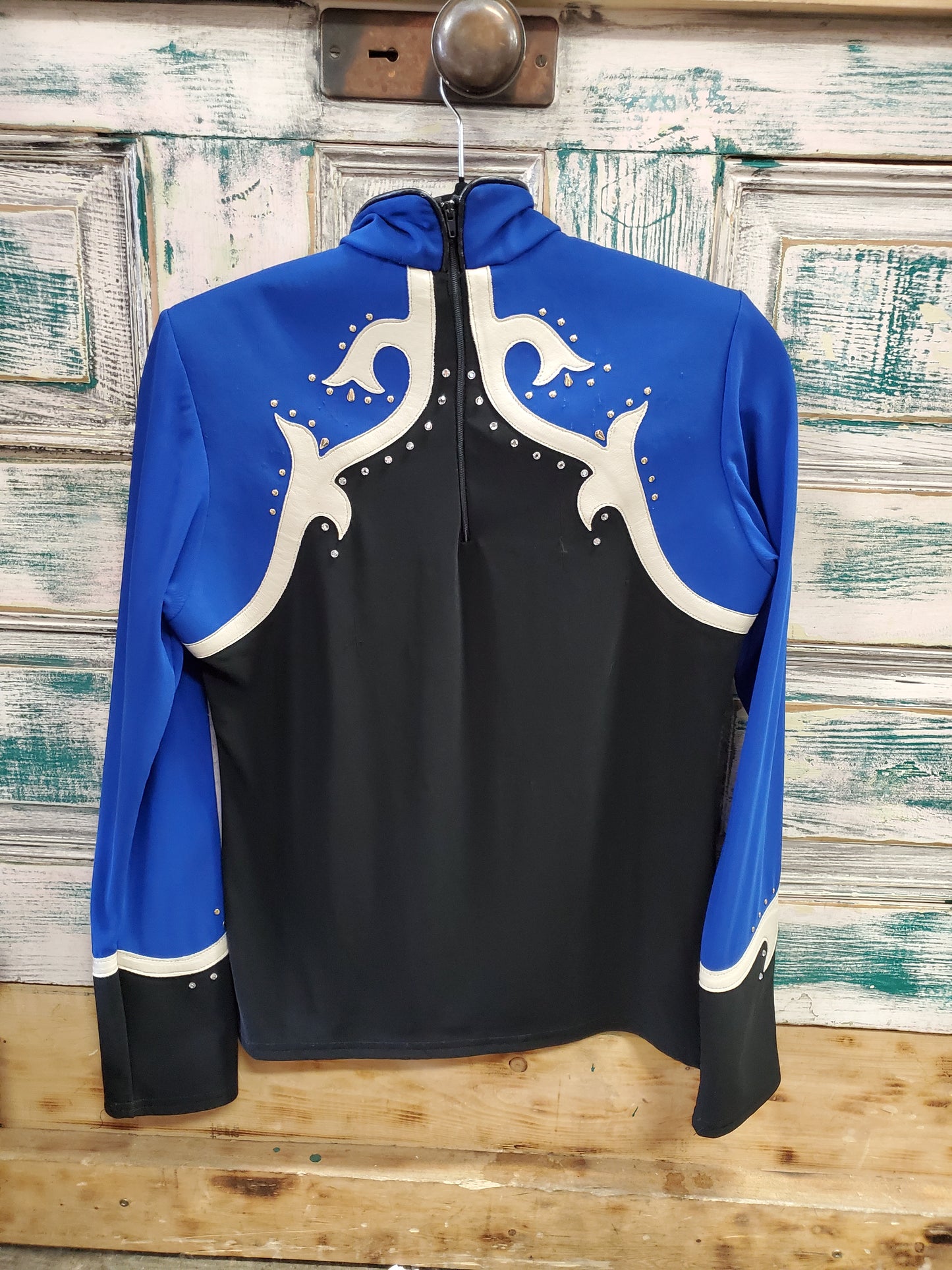 Blue  Show Shirt/ Gem Details