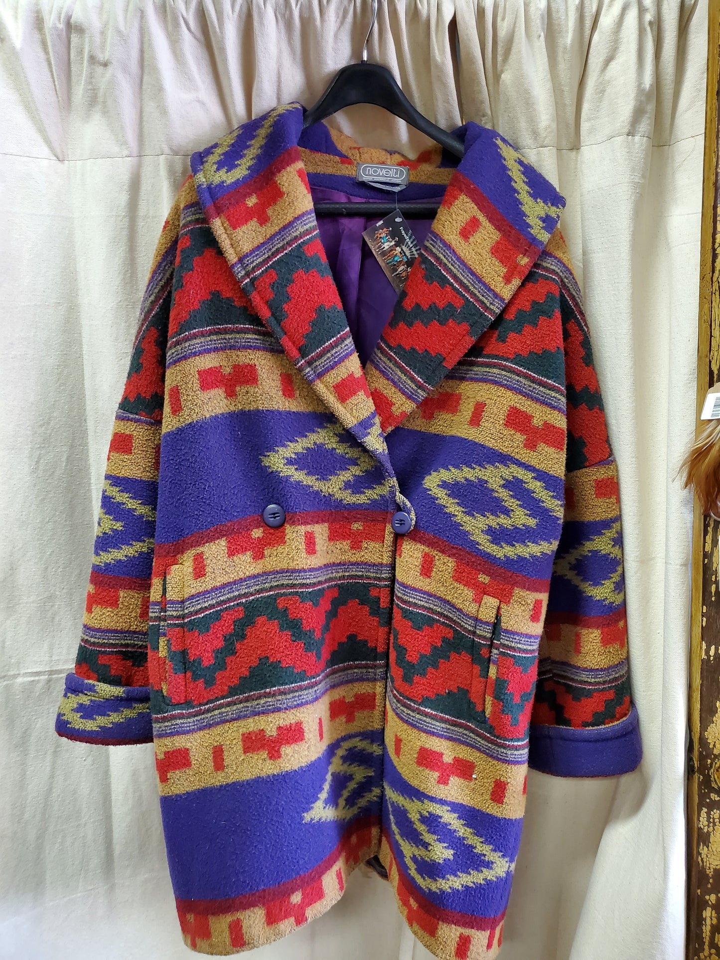 Pendelton Style Womens Heavy Wool Coat