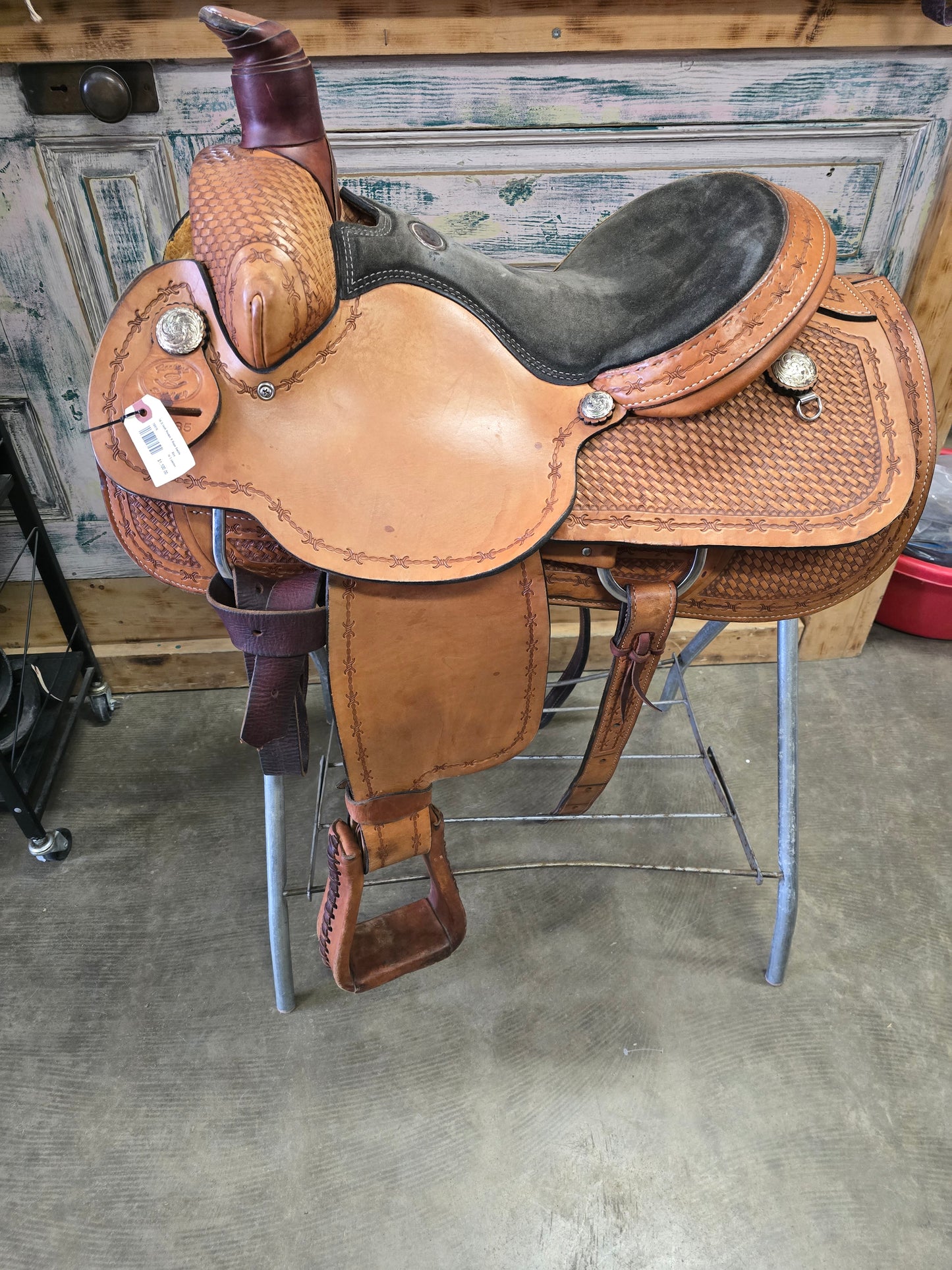 14.5 Inch Rockin R Rope Saddle