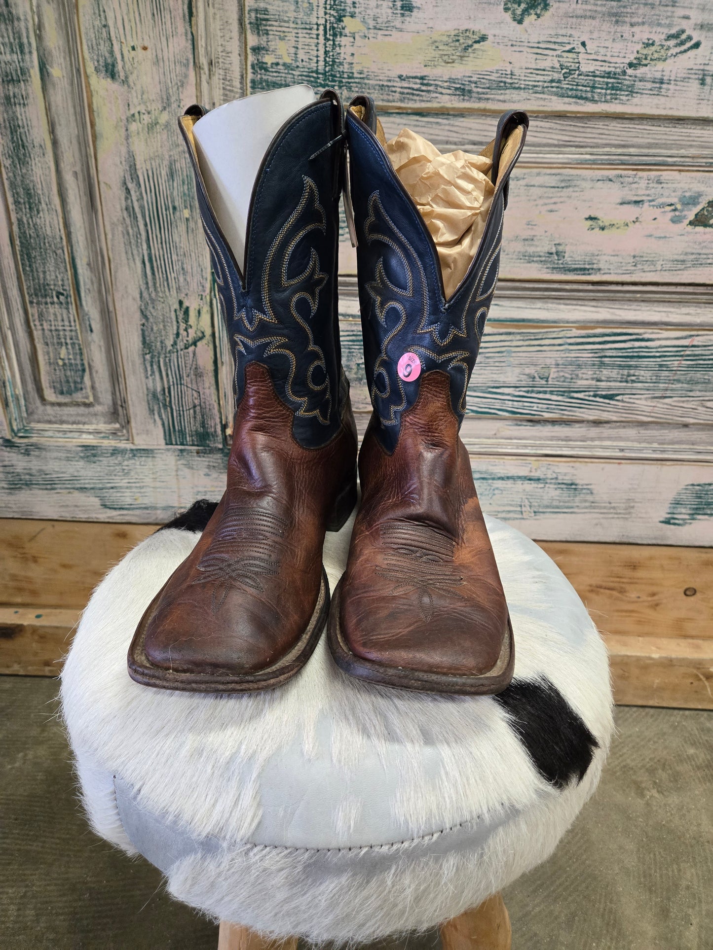 Blue Topped Sq.Toe (Tony Lama)