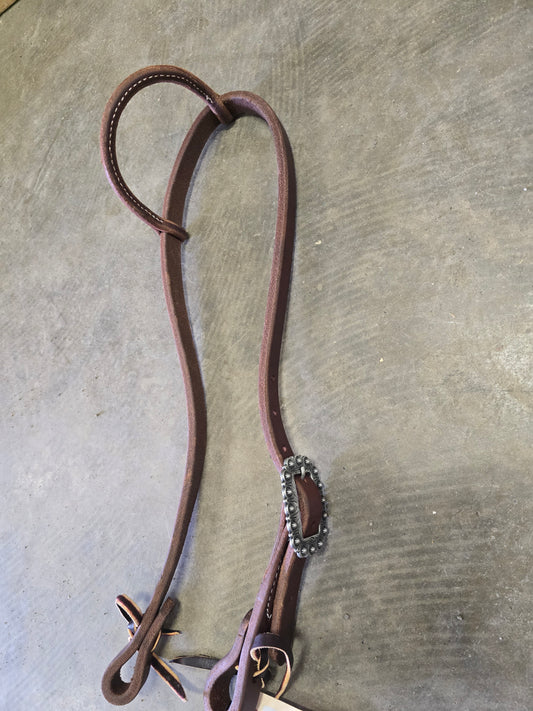 Working Tack/Sliding Ear Headstall  W/ Buckle