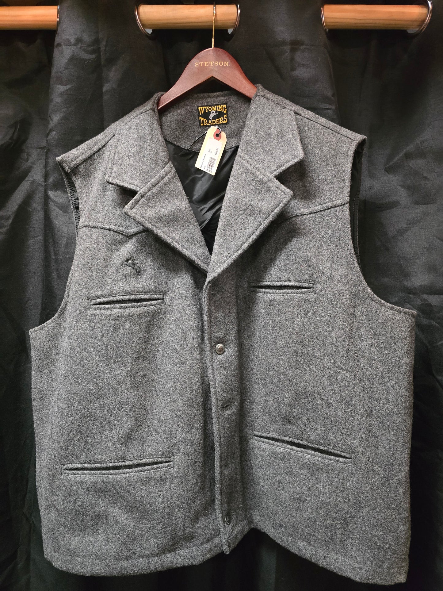 Men's Grey Wool Vest